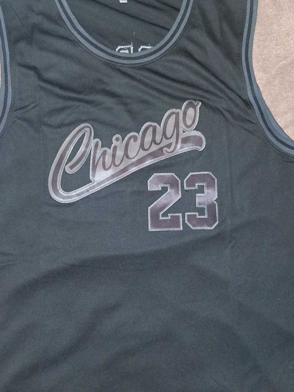 Men's All Black Chicago #23 Michael Jordan Jersey 3xl